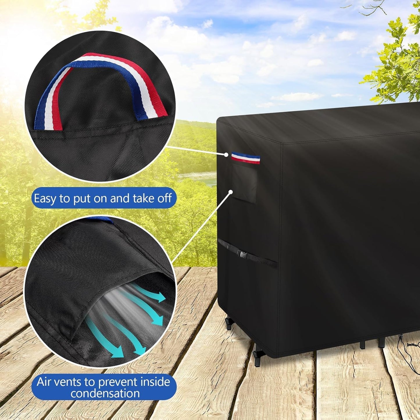 Customized Patio Furniture Covers for Table and Chairs, Personalized Heavy Duty Waterproof Patio Set Cover for Patio Furniture Set/Outdoor Balcony Furniture Sets, Rectangular