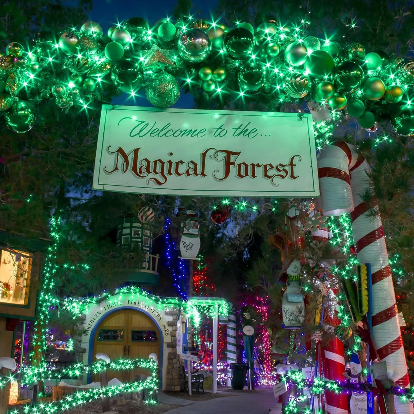 suddus Green Christmas Lights Battery Operatd, 66ft 200LED St Patricks Day Decorations Indoor, Fairy Twinkle Light with Remote for Halloween, Bedroom, Patio, Backyard, Outdoor Decorations