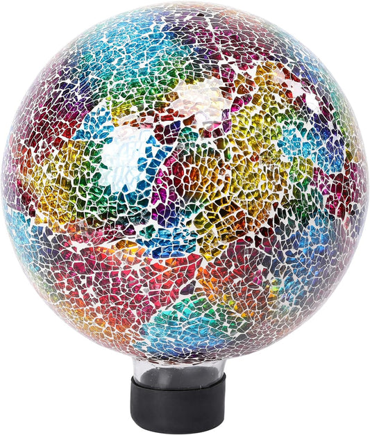 VCUTEKA Gazing Ball, 8" Glass Gazing Balls Sphere for Garden Lawn Outdoor Ornament Yard Decorative