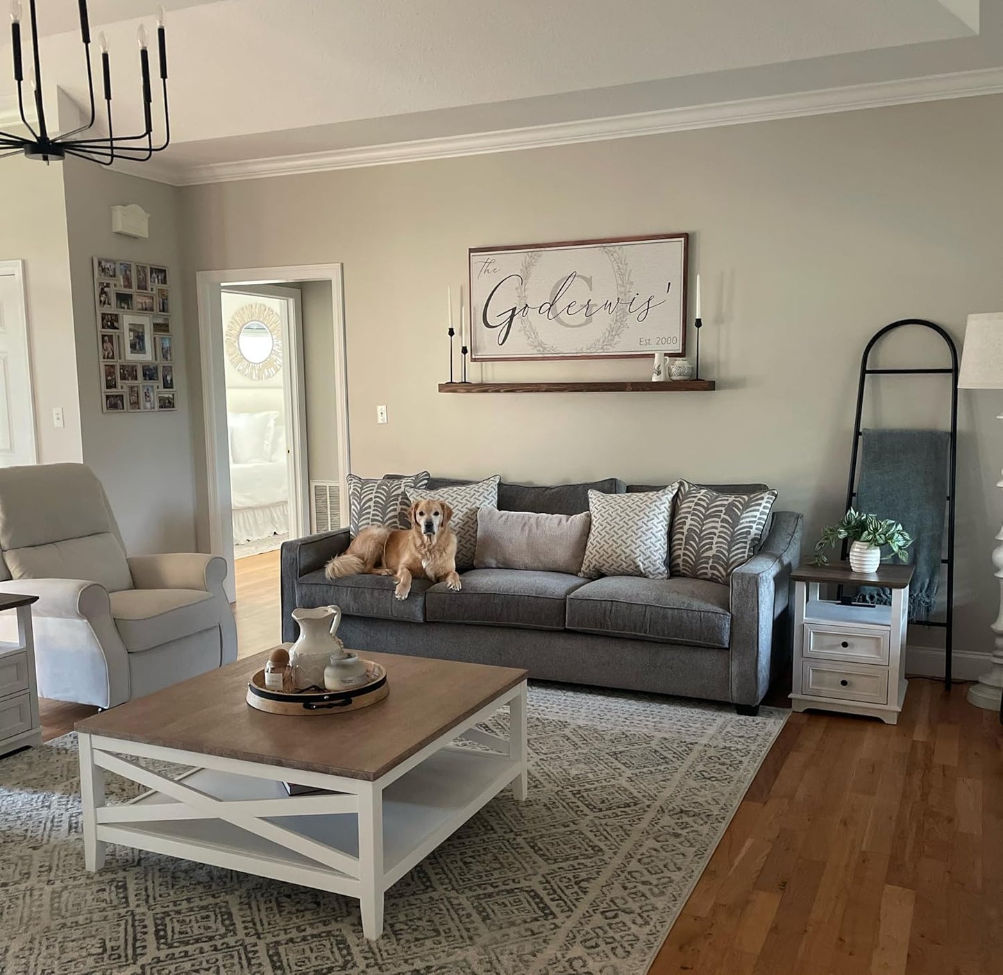 joelsantiques 72 Inch Wooden Floating Shelves for Wall - 72x6x2 in - Made of Natural Wood - Long Heavy Duty Rustic Wall Shelves for Bedroom - Perfect for Living Room, Kitchen - Medium Brown