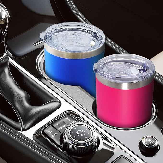 AIANJI 20oz Tumbler Bulk Stainless Steel Tumblers with Lid Vacuum Insulated Double Wall Travel Coffee Mug Powder Coated Tumbler Cup for Hot and Cold Drinks(Hot Pink, 1 pack)
