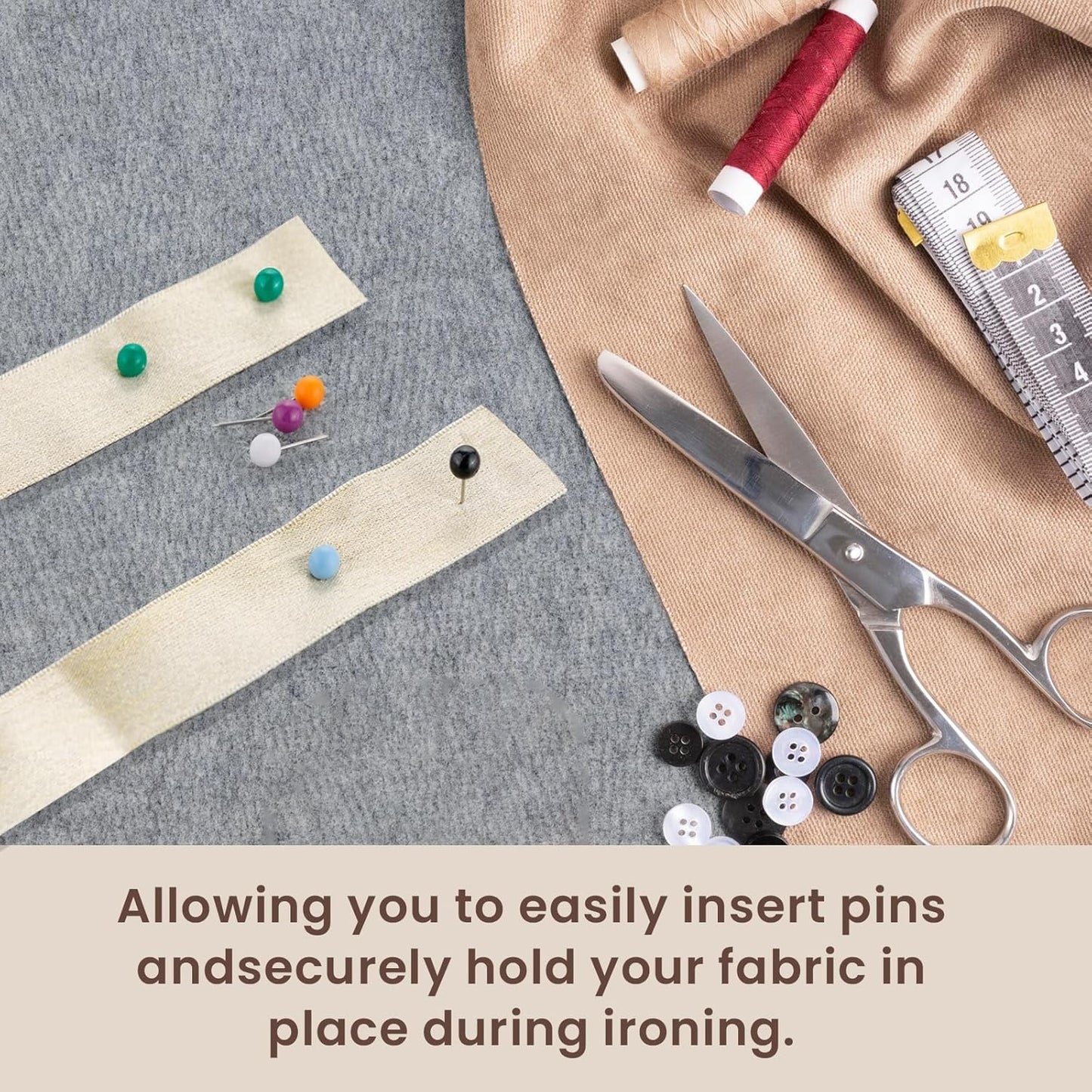 Somime 24x36" Wool Pressing Mat, 100% New Zealand Wool Ironing Mat, Felted Wool Ironing Board for Sewing, Quilting, DIY Crafts, and Embroidery