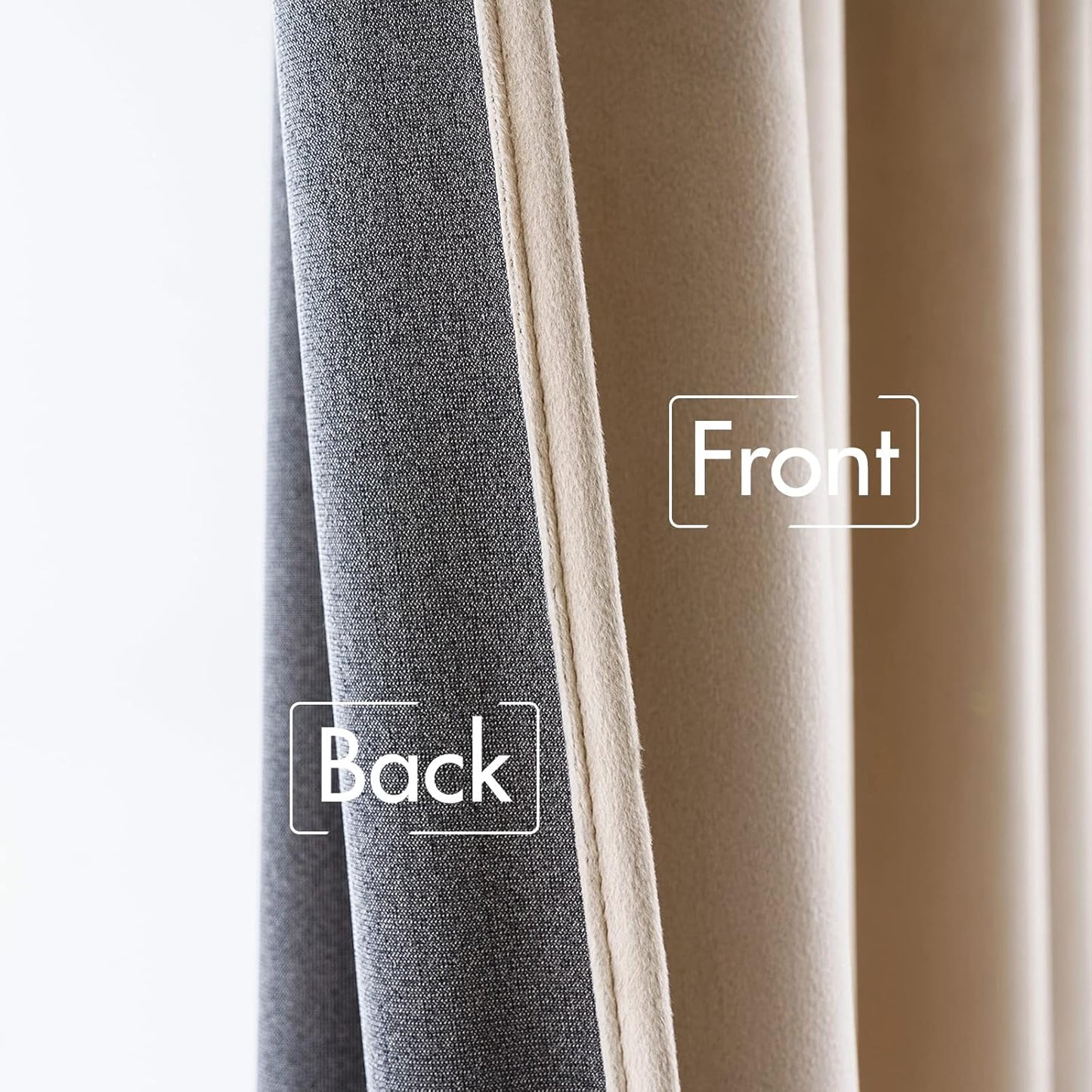 MIULEE Velvet Curtains 90 inches - Pinch Pleat Luxury Room Darkening Curtains for Bedroom Living Room Thermal Insulated Super Soft Window Drapes Rod Pocket, Camel Beige, W52 x L90 inch, 2 Panels