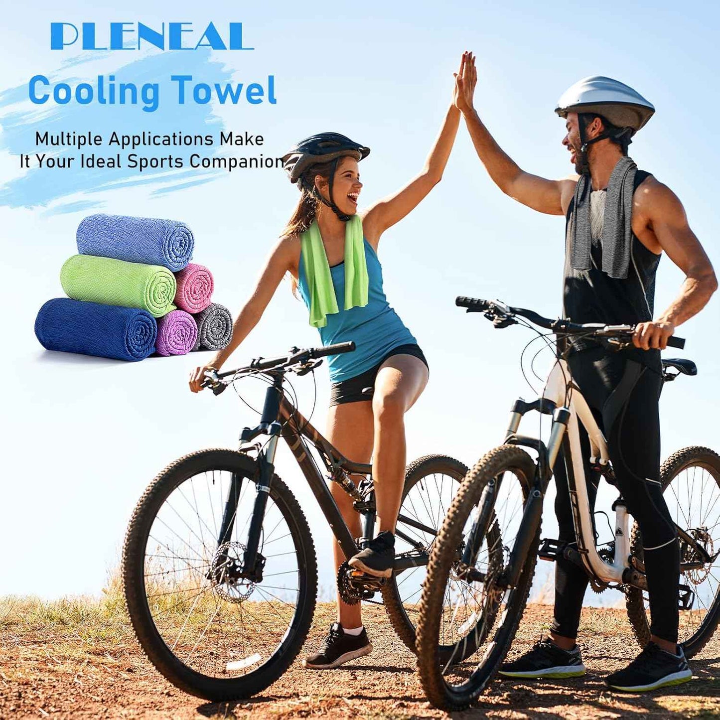 Pleneal Cooling Towels - 6 Pack Cooling Towel (40"x12"), Ice Gym Towels for Working Out, Microfiber Cooling Towels for Neck and Face, Yoga Towel for Home Gym, Workout & More Activities