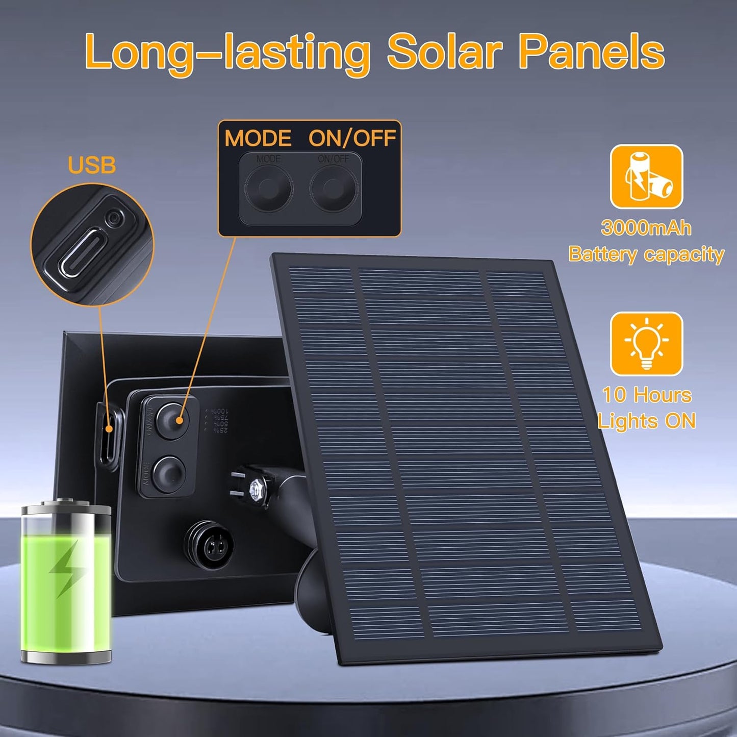 Ollny 60FT Solar Lights Outdoor, Waterproof Remote Control Dimmable Timers 3Modes String Light with 25 LED + 2 Spare Shatterproof Bulb, G40 Patio Lights for Outside Garden Yard Fence Porch