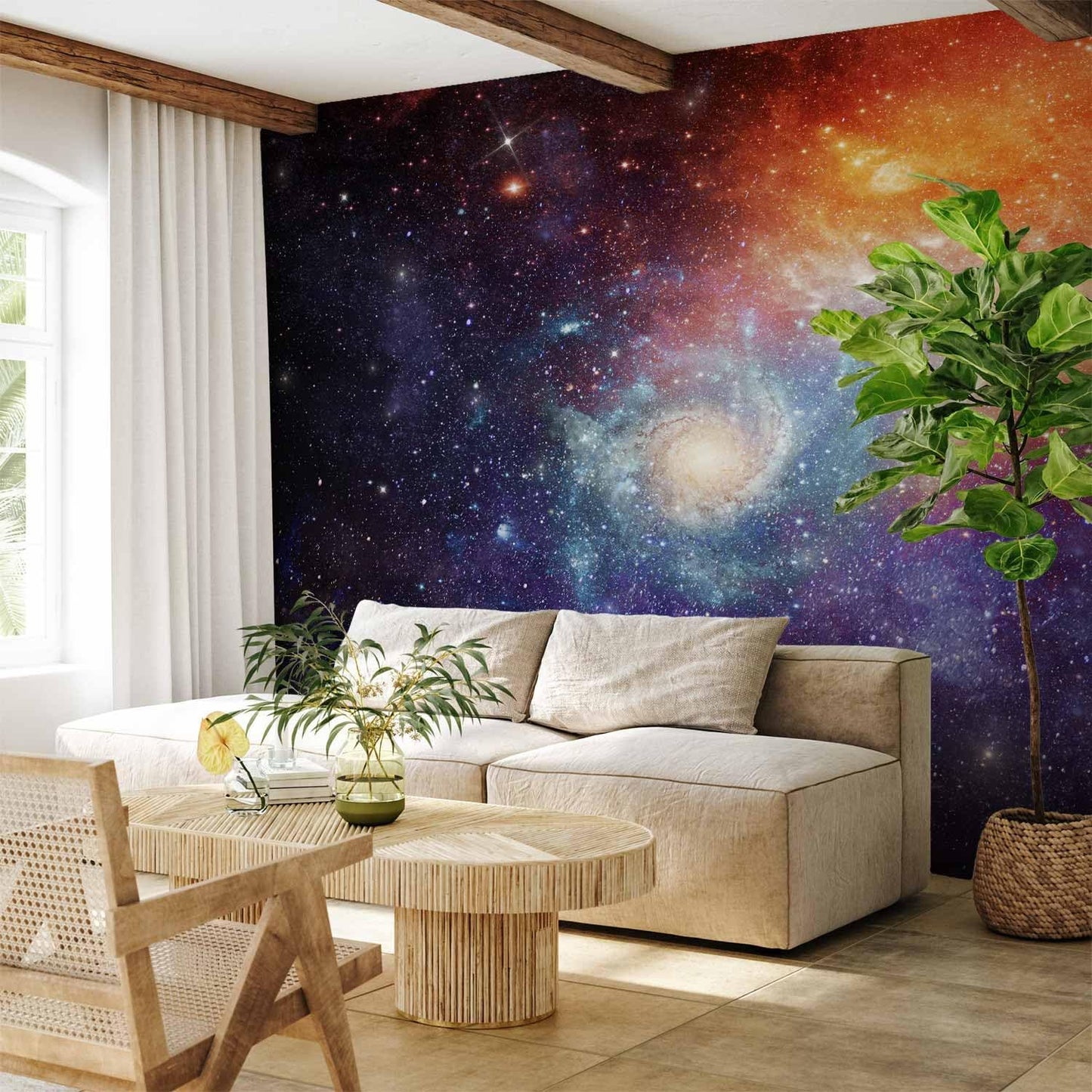 artgeist Wall Mural Cosmos Galaxy 79x55 in - XXL Non-Woven Wallpaper Fleece Wall Decor Photo Print Picture Image Design Home f-C-0101-a-a