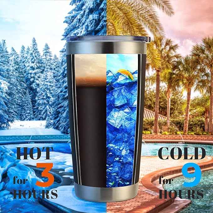 DOMICARE 20oz Stainless Steel Tumbler Bulk with Lid, Double Wall Vacuum Insulated Travel Mug, Powder Coated Coffee Cup, Mix, 12 Pack