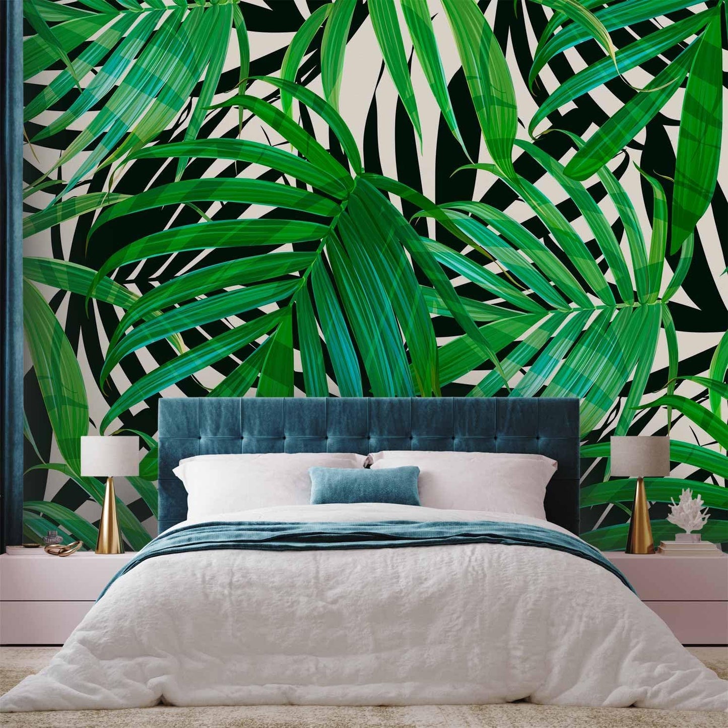 artgeist Wall Mural Tropical 79"x55" XXL Peel and Stick Self-Adhesive Wallpaper Removable Large Sticker Foil Wall Decor Print Picture Image Design