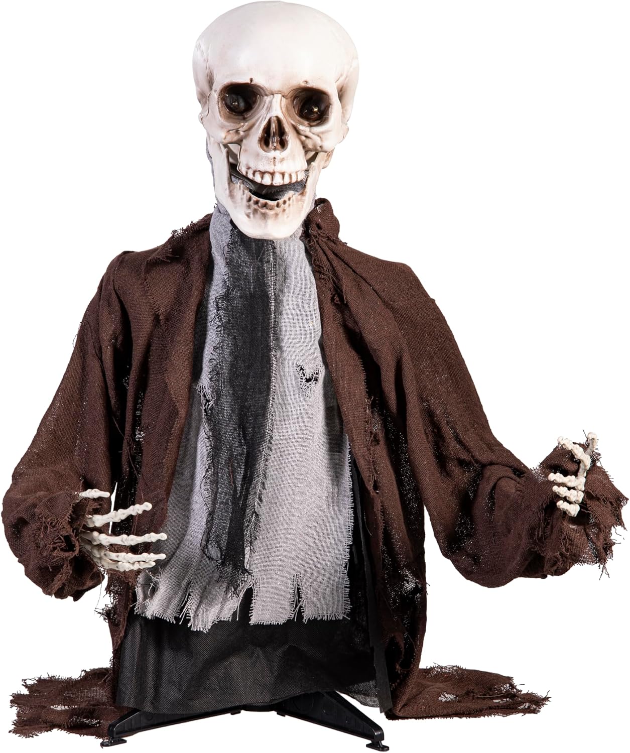Evergreen Animated Groundbreaker Zombie for Halloween Outdoor Decoration, Sound Activated Zombie with Sporky Sound & Glowing Eyes, Halloween Props for Graveyard Lawn Yard Haunted House Decor