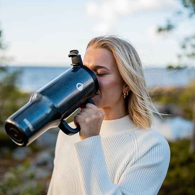 40 Oz Tumbler with Handle and Straw, Insulated Stainless Steel Tumbler with Leakproof 2-in-1 Lid, Reusable and Portable Water and Coffee Travel Mug