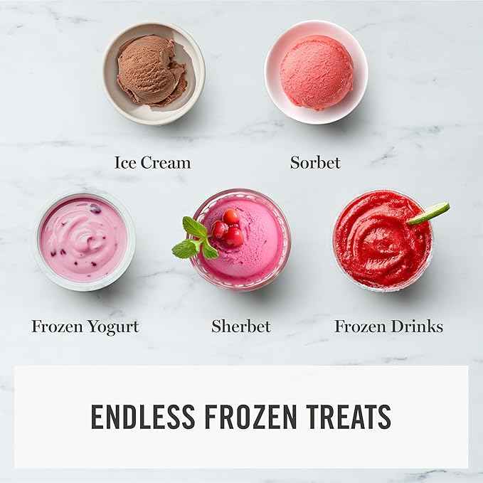 Martha Stewart Ice Cream Maker, 2 Quart Double-Insulated Freezer Bowl, Sorbet & Frozen Yogurt, Ready in 20 Minutes, Mix-Ins Chute, Easy to Clean, Sky Blue