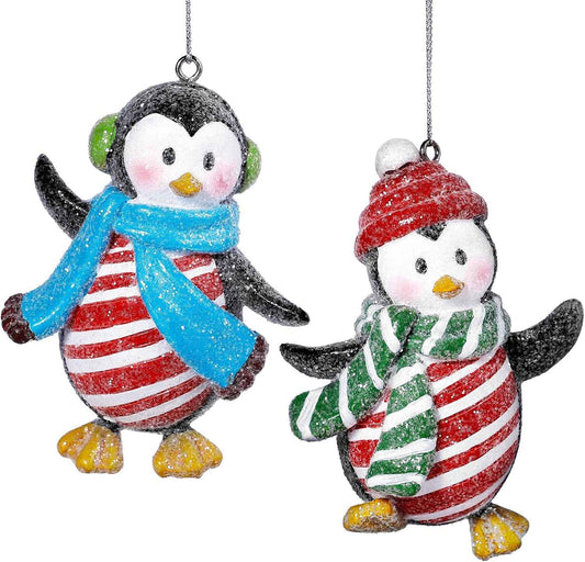 Christmas Tree Decorations, Penguin Hanging Ornaments, Holiday Personalized, Holiday Party & Home Decorations, 2 PCS