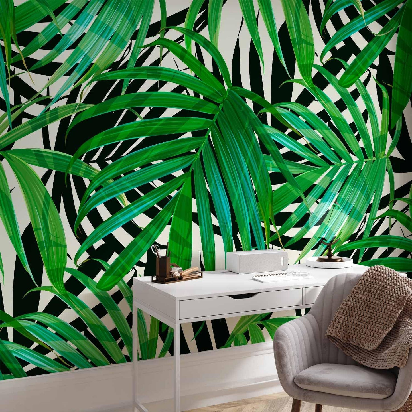 artgeist Wall Mural Tropical 118"x83" XXL Peel and Stick Self-Adhesive Wallpaper Removable Large Sticker Foil Wall Decor Print Picture Image Design