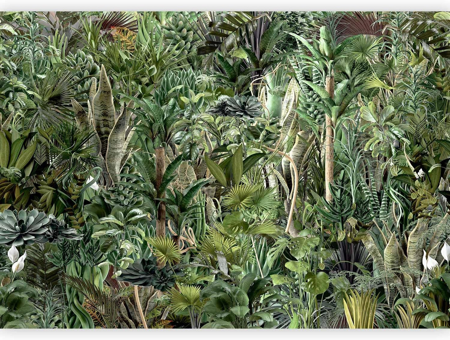artgeist Wall Mural Leaves 138x101 in - XXL Non-Woven Wallpaper Fleece Wall Decor Photo Print Picture Image Design Plants Abstract Nature Botanical b-C-0858-a-a