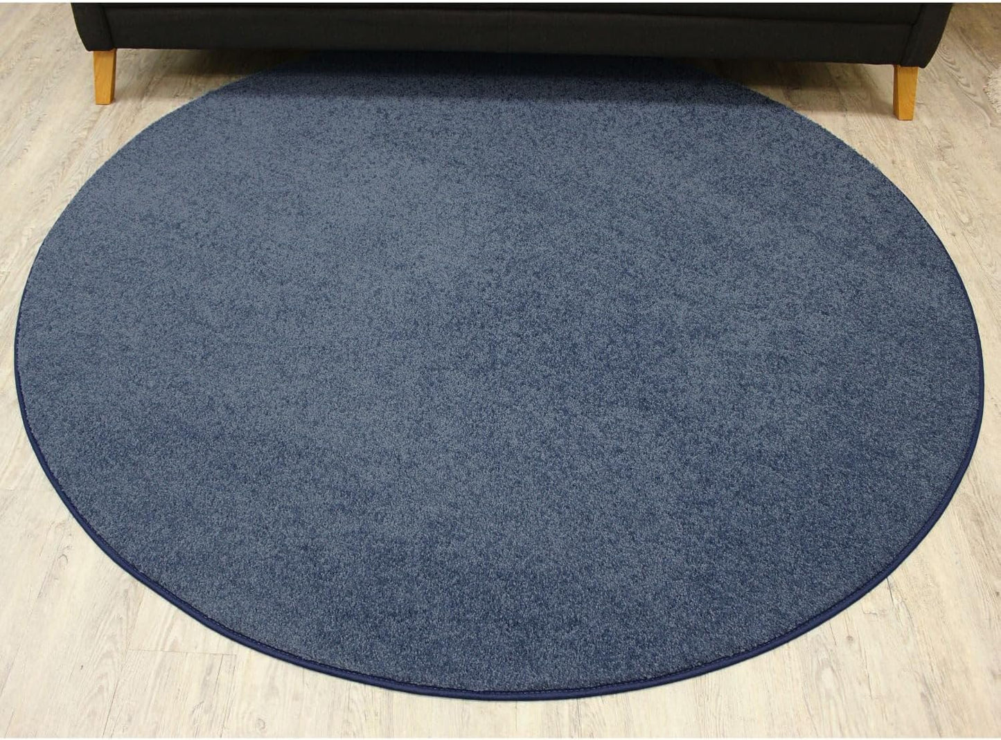 KOECKRITZ Soft and Colorful Kids Classroom Area Rugs (Passes Flammability Pill Test) Many Sizes and Bright Colors to Select from (7' Round, Navy)