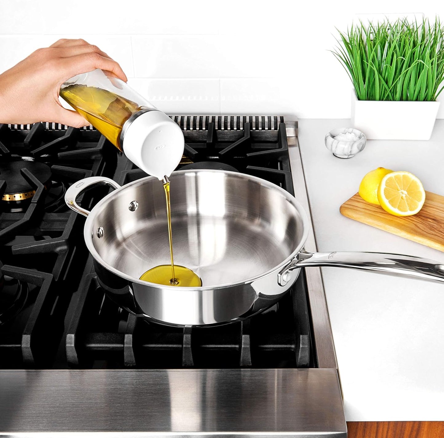 OXO Good Grips 12 oz Precision Pour Glass Oil Dispenser | Precision Pour