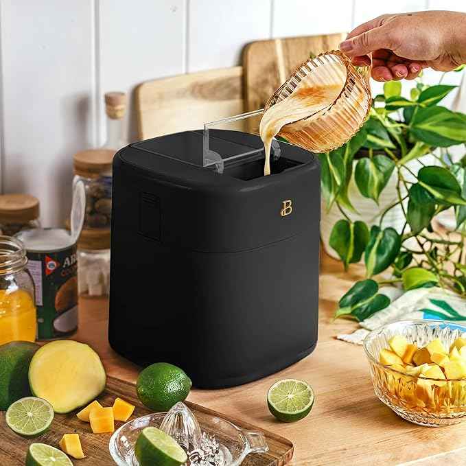 1.5 Quart Ice Cream Maker with Touch Control Panel, Freezer Bowl Design, Compact Electric Machine for Homemade Frozen Desserts, Gelato & Sorbet (Black Sesame)