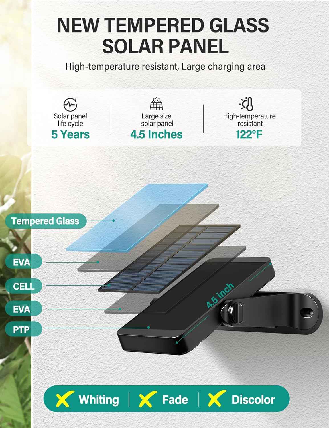 COXSENI Solar Wall Lights Outdoor with Remote Control, Long Lasting Battery, 6 Color Modes, Warm/Cool White, RGB, IP65 Waterproof 360° Adjustable Angle for Fence Porch Yard Deck Step, 2 Pack