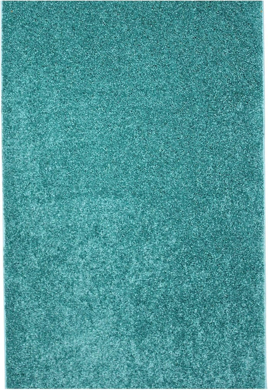 KOECKRITZ Soft and Colorful Kids Classroom Area Rugs (Passes Flammability Pill Test) Many Sizes and Bright Colors to Select from (4' x 6', Surf)