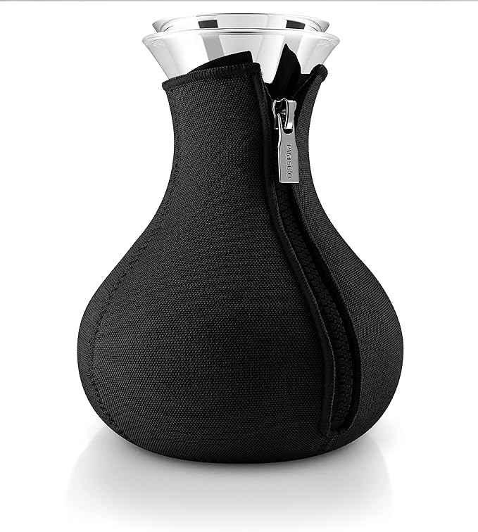 EVA SOLO | Tea-maker 34oz | Drip-free Borosilicate Glass with Insulating Neoprene Cover | Danish Design, Functionality & Quality | Black