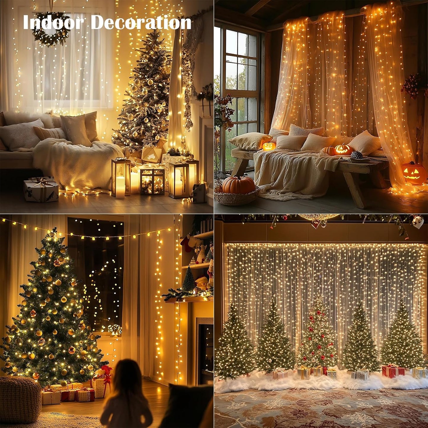 Fairy Lights Plug in,200FT 600LEDs Waterproof Led String Lights,8 Modes Remote Twinkle Light for Outdoor Indoor Christmas Wedding Birthday Garden Party Decorations,Silver Wire,Warm White
