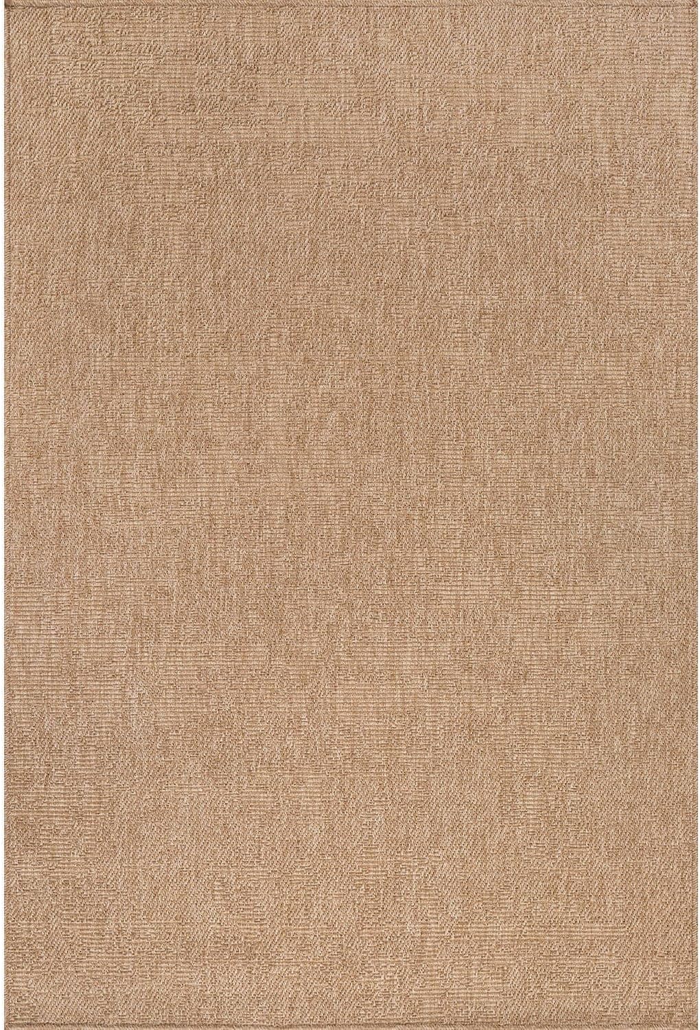 Washable Easy Jute Rug 8x10, Indoor Outdoor Rugs Natural Color Farmhouse Area Rugs for Living Room, Kitchen Rug High Traffic Area, Easy to Clean Solid Boho Woven Design Outside Carpet (8 X 10 Natural)