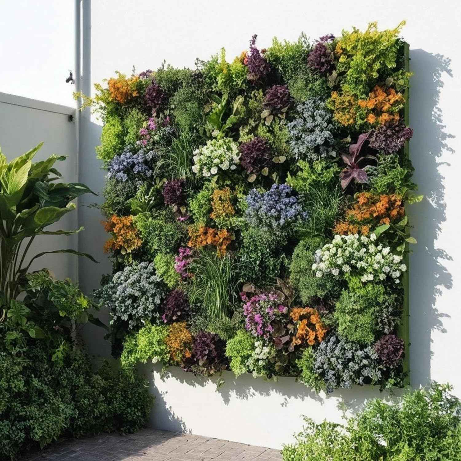 36 Pockets Living Wall Planter Indoor, Self Watering Wall Hanging Planters for Outdoor Plants Stackable, Cascading Vertical Planter Garden (wall Planter 36)