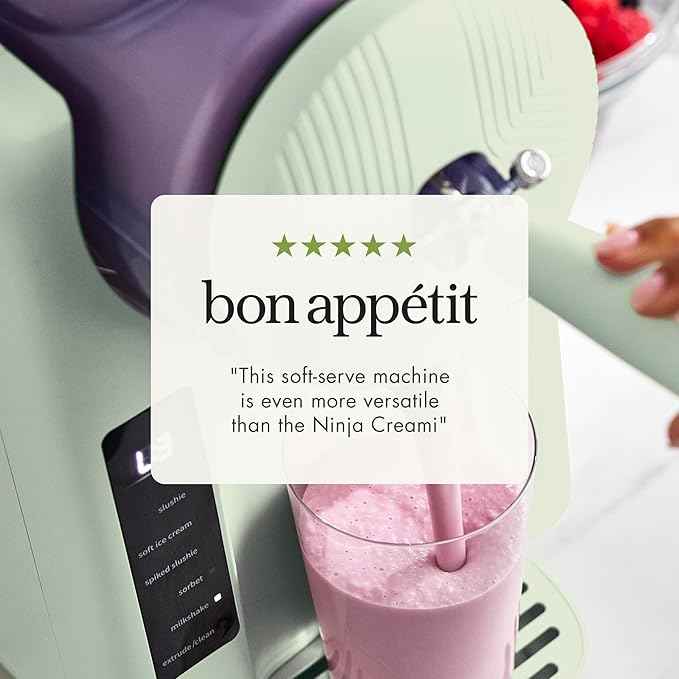 GreenPan Frost Ice Cream Maker & Slushie Machine, Soft Serve, Sorbet, Margaritas, Milkshakes, Frozen Yogurt, No Pre-Freezing, Ready in 15 Mins, 6 Modes, 7 Textures, Self-Cleaning, Family Size, Green