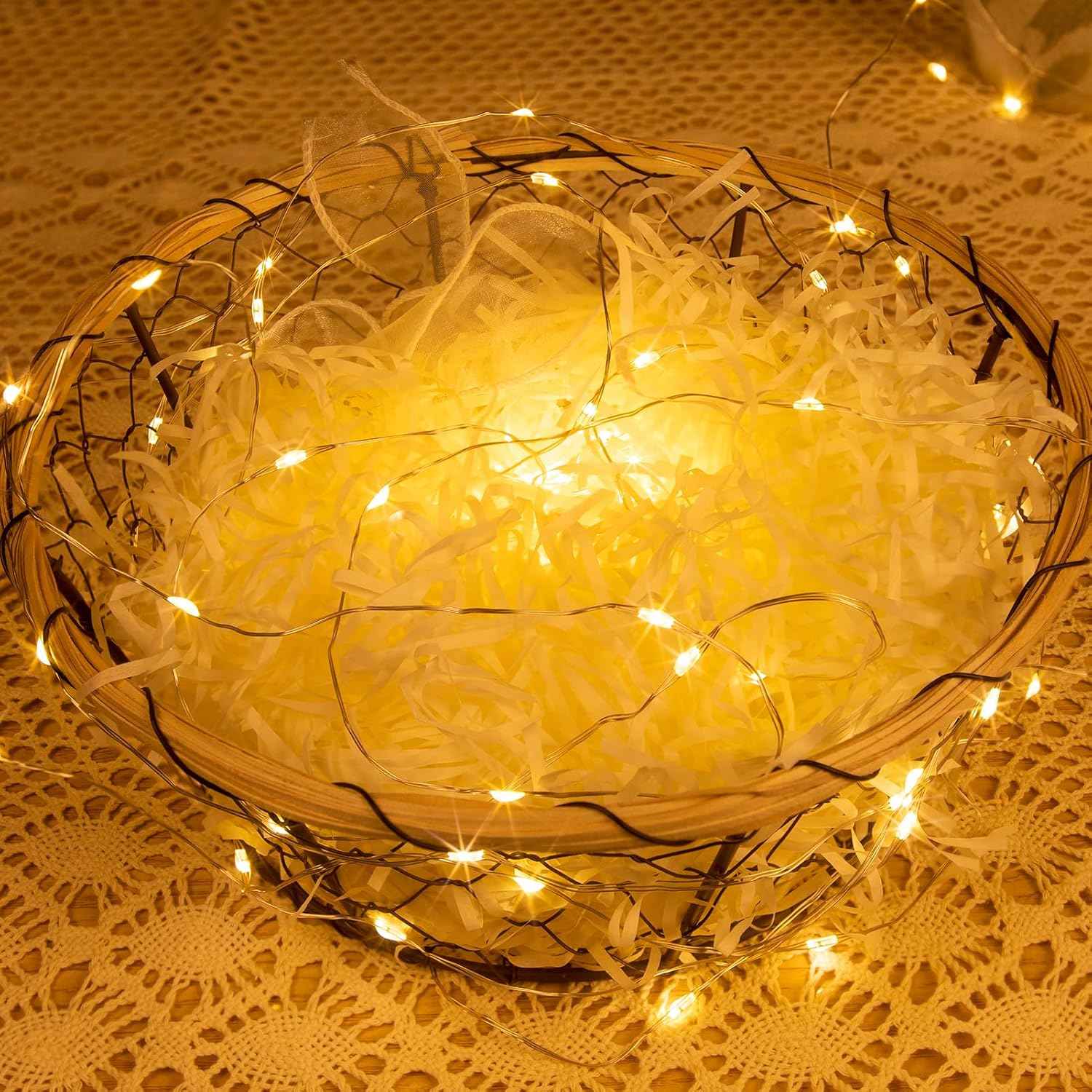 Fairy Lights Plug in,200FT 600LEDs Waterproof Led String Lights,8 Modes Remote Twinkle Light for Outdoor Indoor Christmas Wedding Birthday Garden Party Decorations,Silver Wire,Warm White