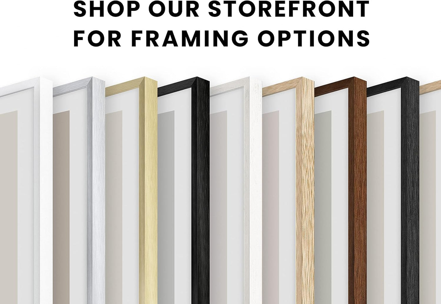 HAUS AND HUES Standalone White Oak Frames Set of 9-12x16