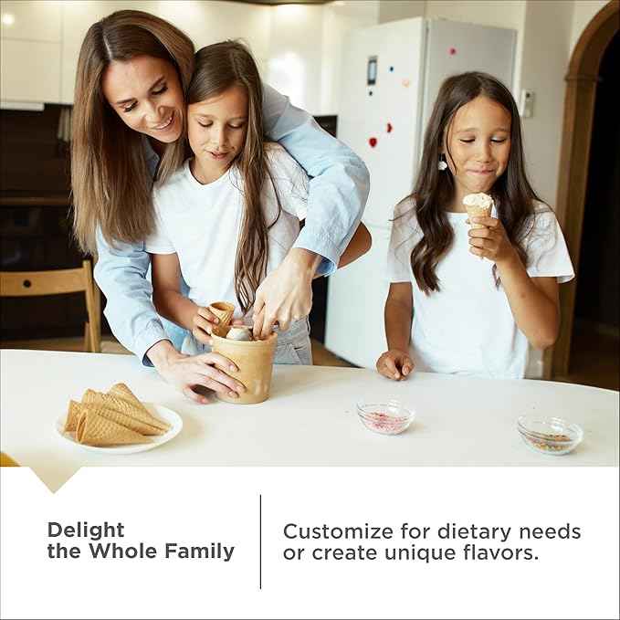 BLACK+DECKER Perfect Pint Ice Cream Maker Accessories – 2-Pack 1-Pint Replacement Jars, Extra Containers for Ice Cream, Gelato, Sorbet & Frozen Yogurt