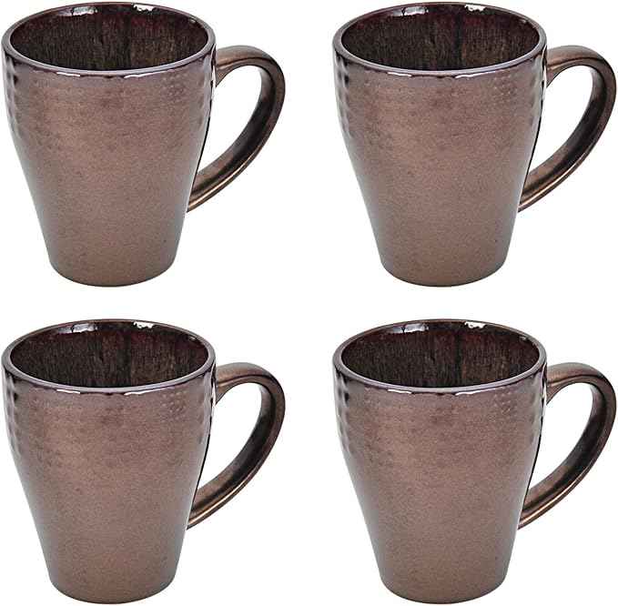 Mikasa Gourmet Basics Verona 16-Piece Stoneware Dinnerware Set, Service for 4, Includes Dinner Plates, Salad Plates, Soup Bowls and Mugs, Dishwasher and Microwave Safe