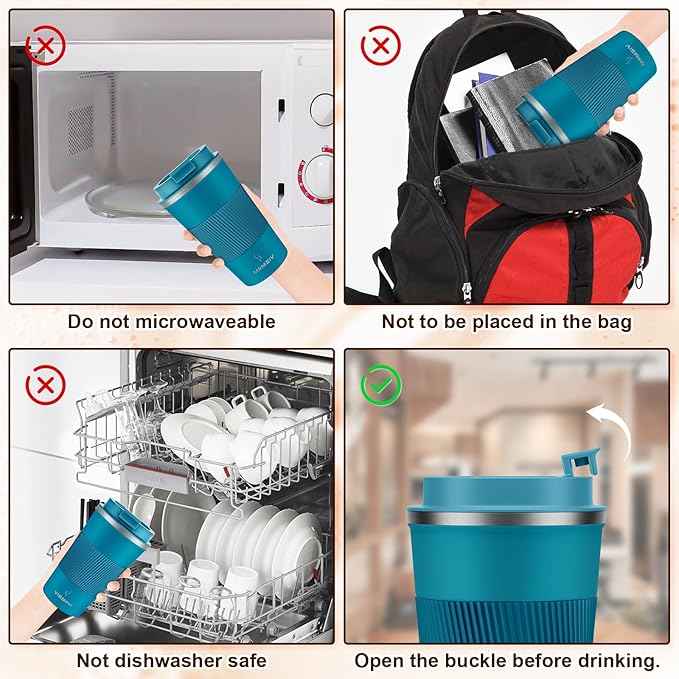 MOMSIV 17oz Travel Mug, Insulated Coffee Cup with Leakproof Lid, Vacuum Stainless Steel Double Walled Reusable Tumbler for Hot and Cold Water Coffee and Tea In Travel and Car