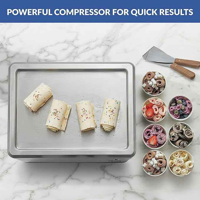 Whynter ICR-300SS 0.5-Quart Stainless Steel Rolled Ice Cream Maker With Compressor