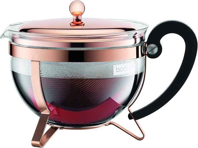 Bodum Chambord Copper Classic Teapot, 44 ounce