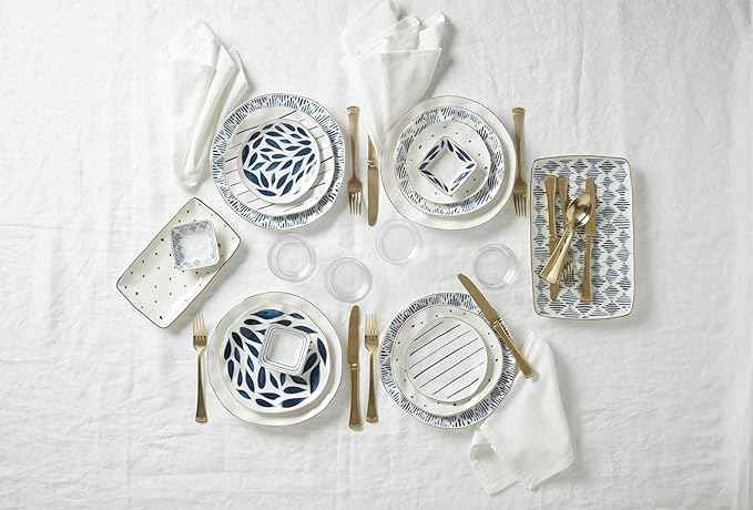Lenox Blue Bay 12-Piece Dinnerware Set