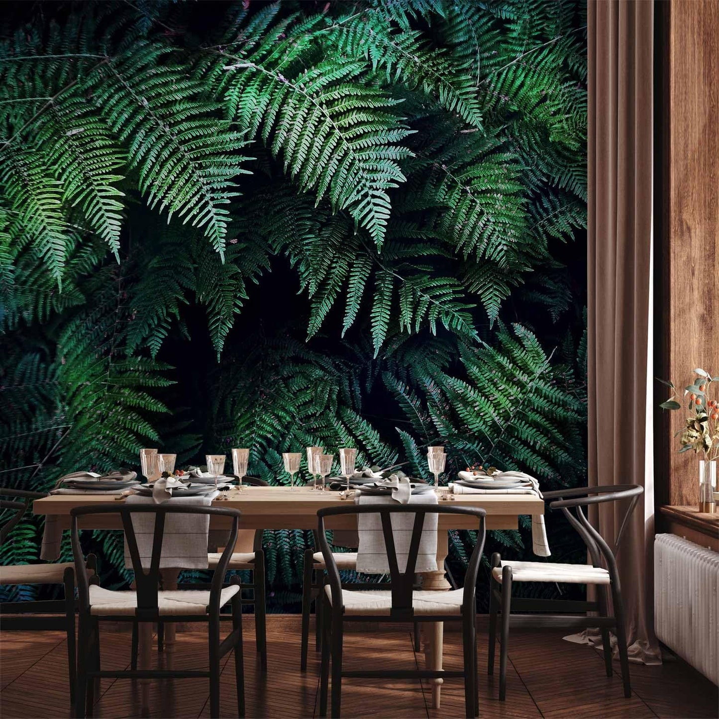 artgeist Wall Mural 3D Effect 96x69 in - XXL Peel and Stick Self-Adhesive Wallpaper Removable Large Sticker Foil Wall Decor Print Picture Image Design - Tropical Leaves b-C-0564-a-a