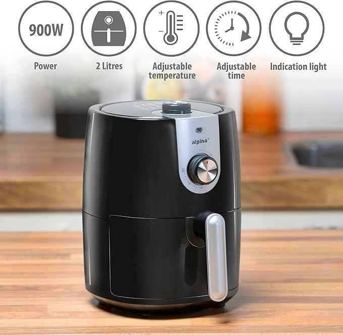 alpina Airfryer – Hot Air Fryer 230V – 2L – 900W