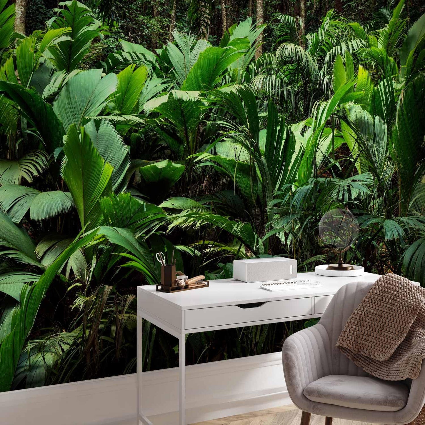 artgeist Premium Wall Mural Nature 79x55 in - Non-Woven Wallpaper Fleece Wall Decor Photo Print Picture Image Design Botanical Plants Jungle Leaves b-B-0594-a-a
