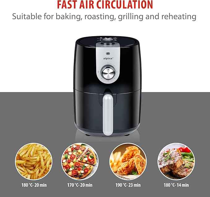 alpina Airfryer – Hot Air Fryer 230V – 2L – 900W