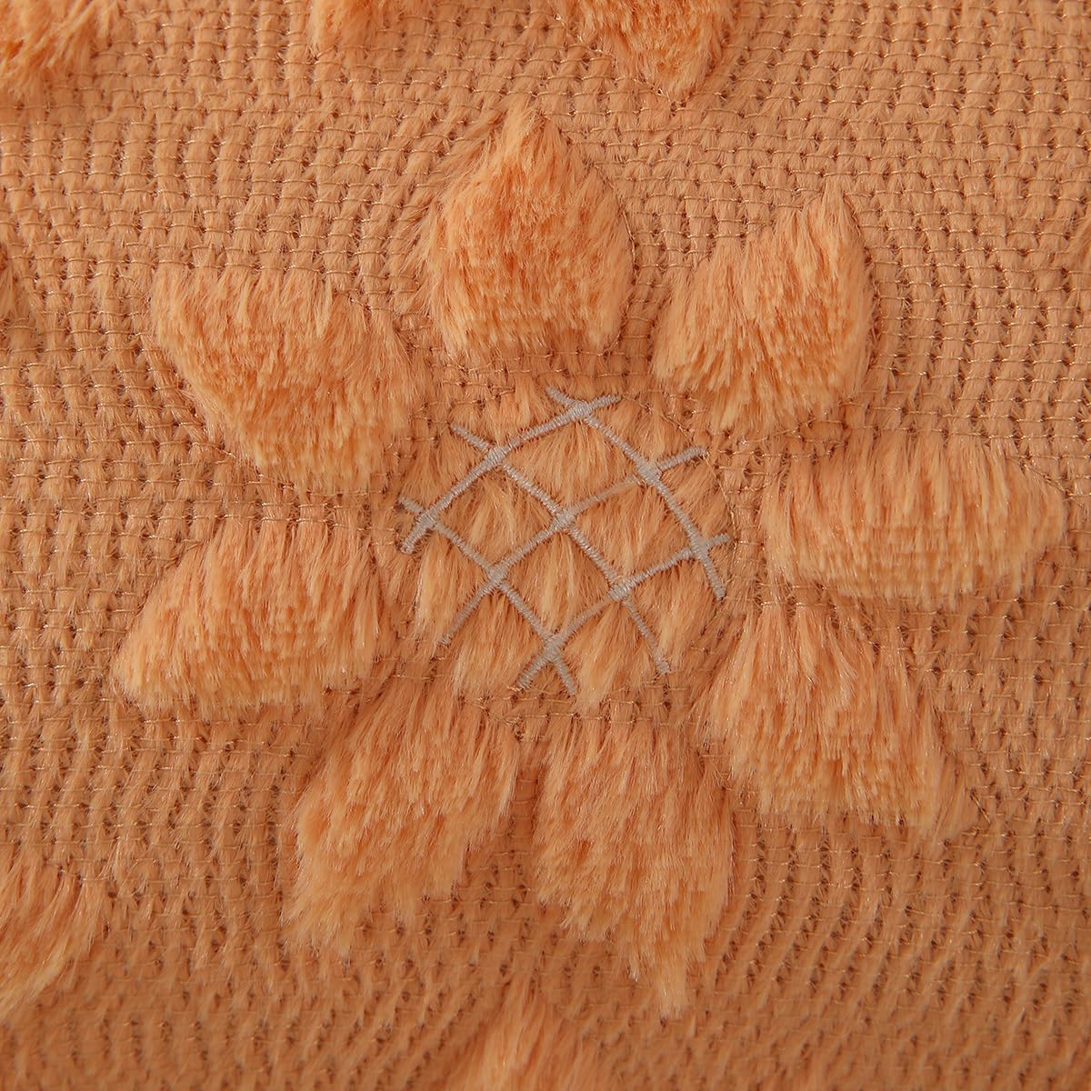 DFXSZ Spring Summer Pillow Covers 12x20 inch Set of 2 Farmhouse Decor White Flower Heart Sunflower Orange Soft Plush Faux Fur Jacquard Throw Pillows for Sofa Holiday Spring Home Decor PTK024H12