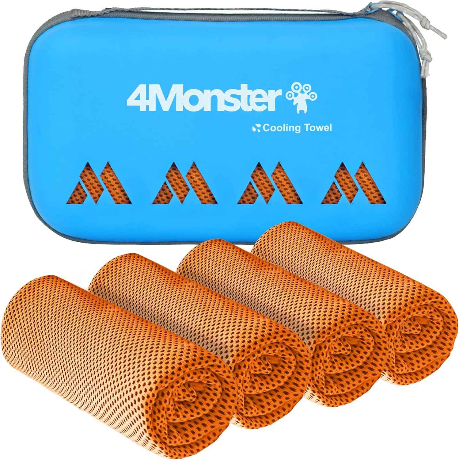 4Monster Cooling Towel for Neck and Face,Microfiber Cold Towel for Hot Weather,Quick Dry Ice Chilly Towel Cooling Rags for Neck Stay Cold for Gym,Yoga,Sport,Running,Camping(40 x 12 inches)