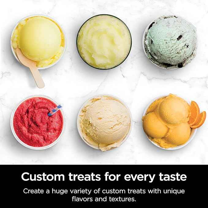 Ninja (Refurbished) NC501 CREAMi Deluxe 11-in-1 Ice Cream & Frozen Treat Maker with 2 XL Family Size Pint Containers, Black (Renewed)