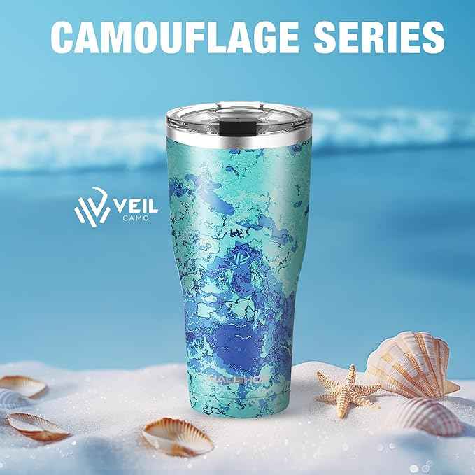 HAUSHOF 20 oz Tumbler, Stainless Steel Vacuum Coffee Tumbler, Durable Insulated Tumbler Cups for Hot and Cold Drinks, Portable Water Tumbler with Lid for Office, Camping, Sports