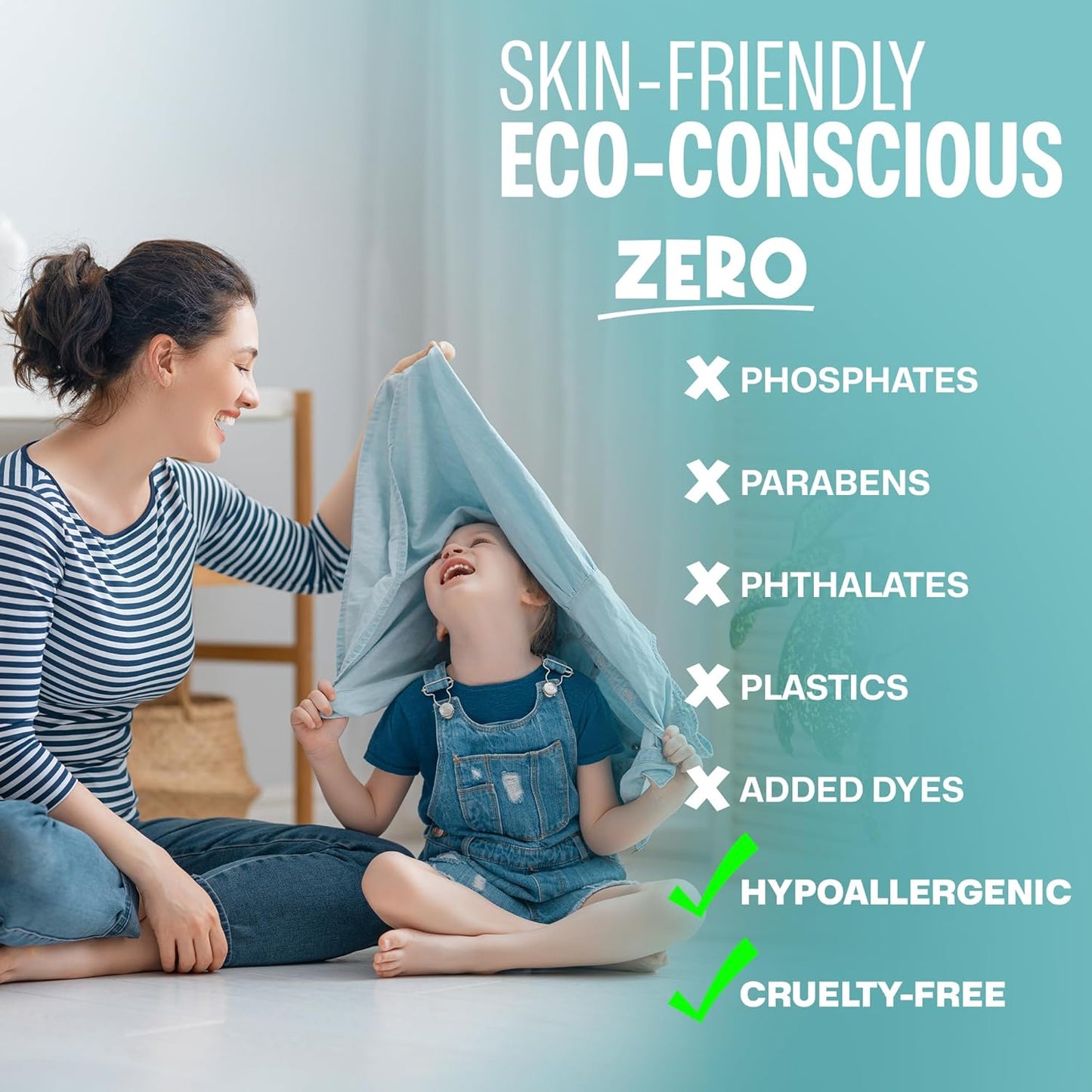 Sudstainables Eco Friendly Laundry Detergent Sheets - (200 Count), Unscented, Zero Waste, Plastic Free, Ultra Cleaning Strength, Sensitive Skin Safe, Saves Space