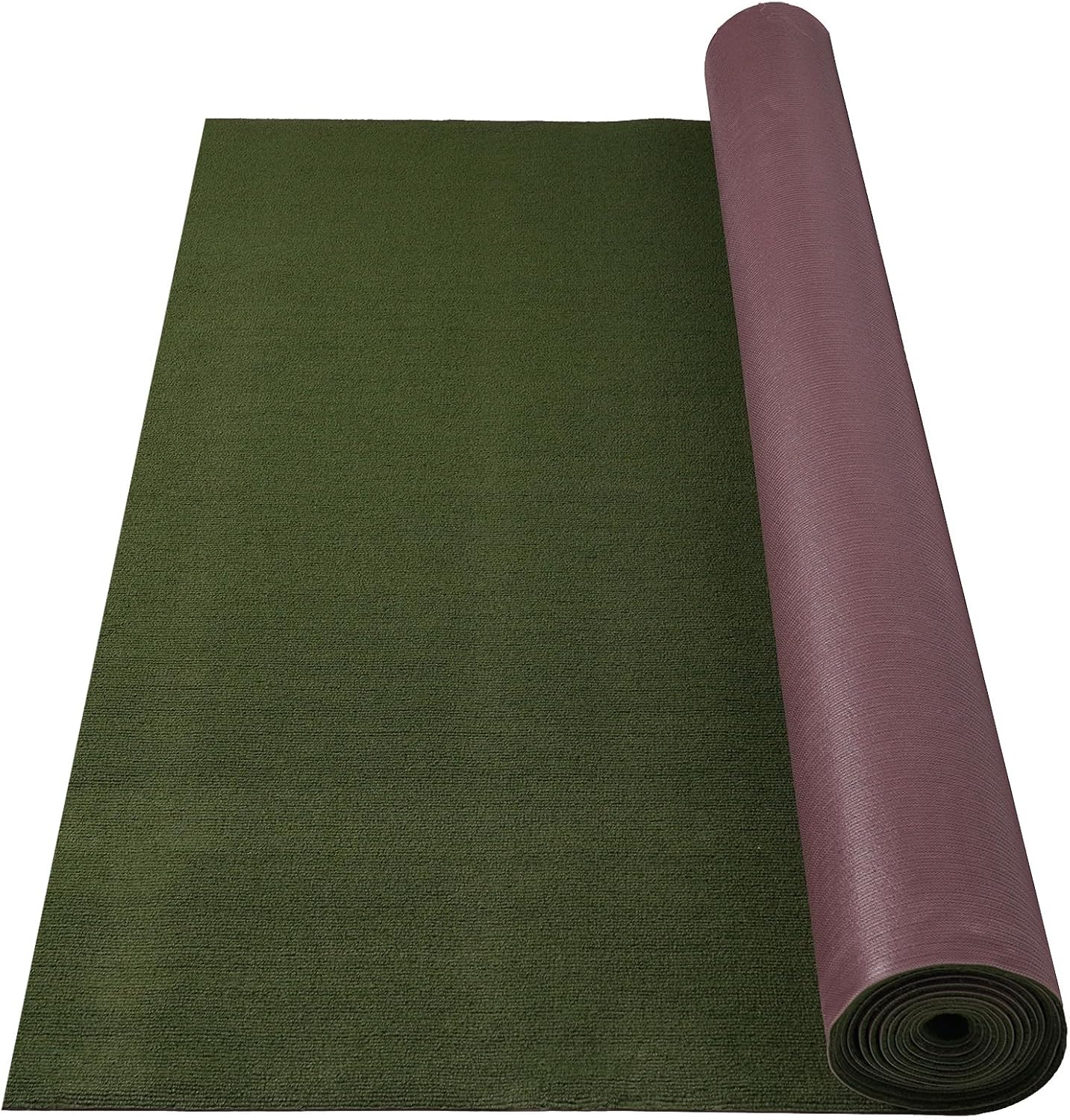 Marine Carpet,5 FT x 10 FT Olive Green Indoor Outdoor Carpet 0.2" Thick with Water-Proof TPE Backing, Non-Slide for Home, Patio, Porch, Deck