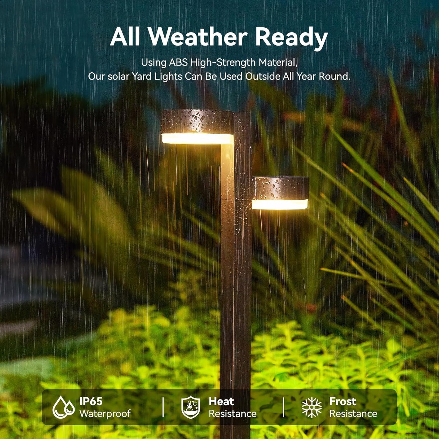Solar Pathway Lights Outdoor Waterproof, 6 Pack with 12 Head Solar Lights Outdoor Super Bright Up to 12Hrs, Auto On/Off Garden Light for Yard Patio Path Walkway Driveway Outside Decor