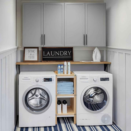 FIMELLO 59" Wall Cabinets for Laundry Room with Adjustable Shelf, Laundry Room Cabinets Wall Mounted, White Wall Cabinet with Shaker Doors, Kitchen Wall Cabinet, Hanging Cabinets for Bathroom -Gray