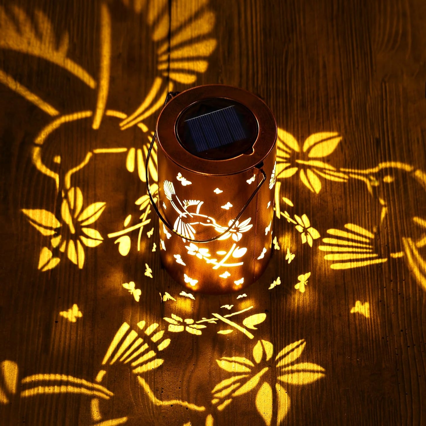 Solar Lanterns Outdoor Waterproof, Hummingbird Birthday Gifts for Women Men, Hanging Solar Lantern for Yard, Patio, Porch, Backyard, Landscape, Garden Decor