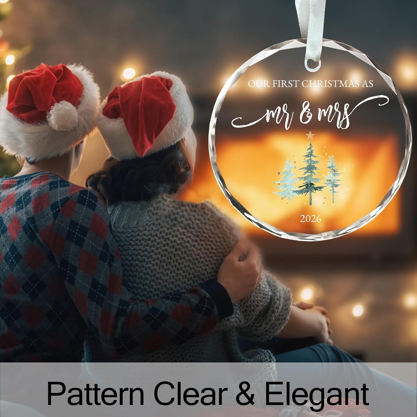 Wedding Ornament 2026, Wedding Gifts for Newlyweds, First Christmas Married Ornament 2026, Bridal Shower Gifts, Our First Christmas as Mr and Mrs Ornaments